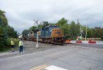 CSXT 8732 Leads Q364 at New Scotland South Rd. 